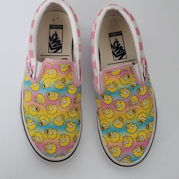 Vans The Simpsons Collaboration Limited Release Lisa Simpson Slip On Shoe W 7 - Picture 2 of 15